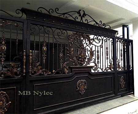 ekskluzywna brama przesuwna w stylu orientalnym bp123