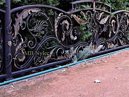 ogrodzenie kute rokoko barok bp246